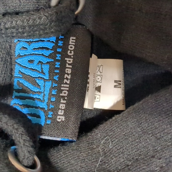 Blizzard World Of Warcraft Hoodie Sweatshirt Overwatch Reaper Black Size M - Picture 7 of 7